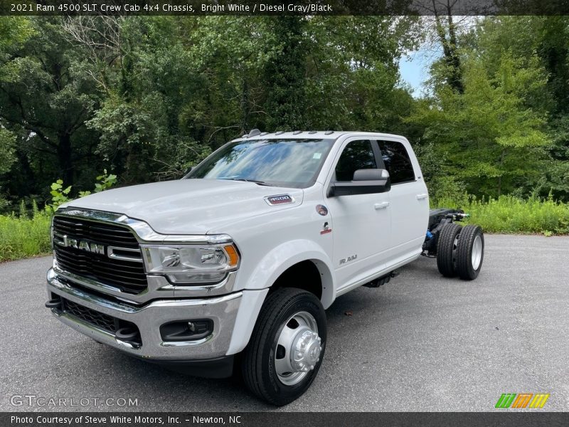 Bright White / Diesel Gray/Black 2021 Ram 4500 SLT Crew Cab 4x4 Chassis