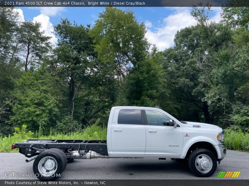 Bright White / Diesel Gray/Black 2021 Ram 4500 SLT Crew Cab 4x4 Chassis