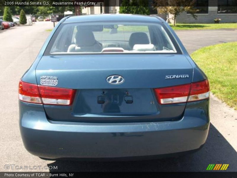 Aquamarine Pearl / Gray 2006 Hyundai Sonata GLS