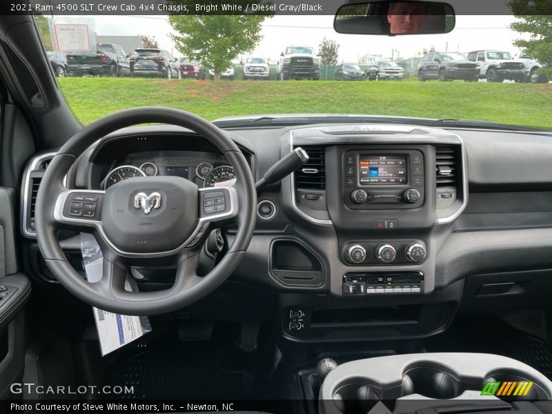 Bright White / Diesel Gray/Black 2021 Ram 4500 SLT Crew Cab 4x4 Chassis