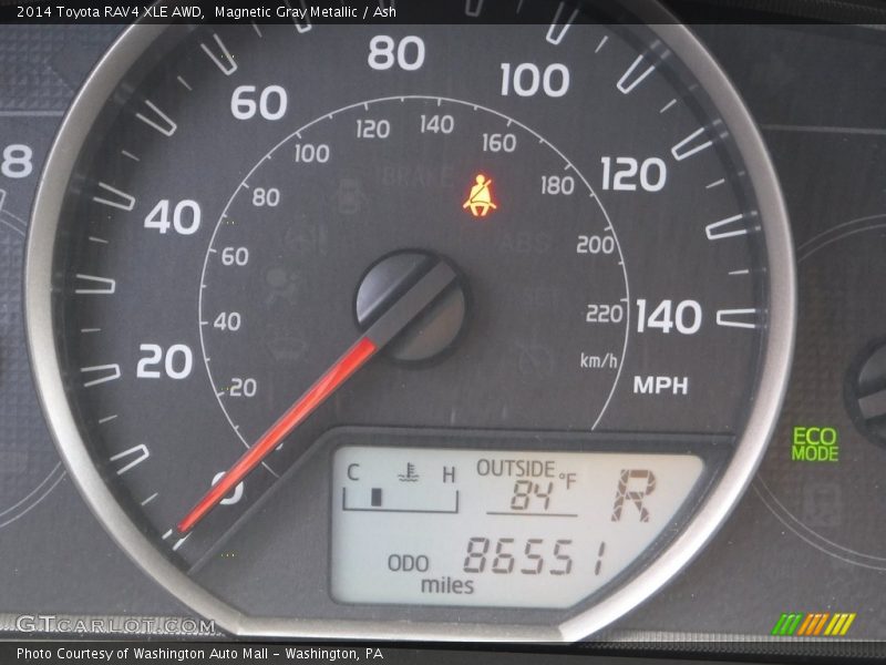 Magnetic Gray Metallic / Ash 2014 Toyota RAV4 XLE AWD
