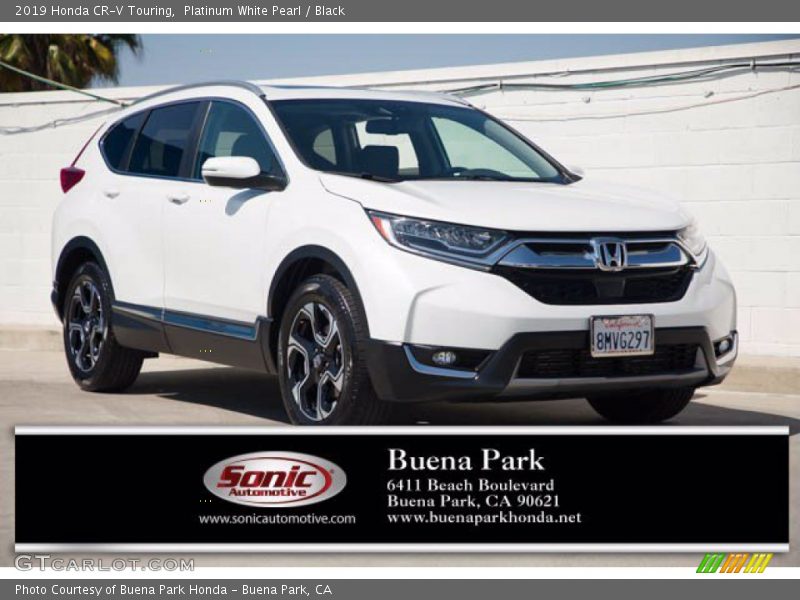 Platinum White Pearl / Black 2019 Honda CR-V Touring