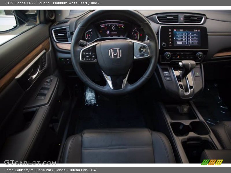 Platinum White Pearl / Black 2019 Honda CR-V Touring