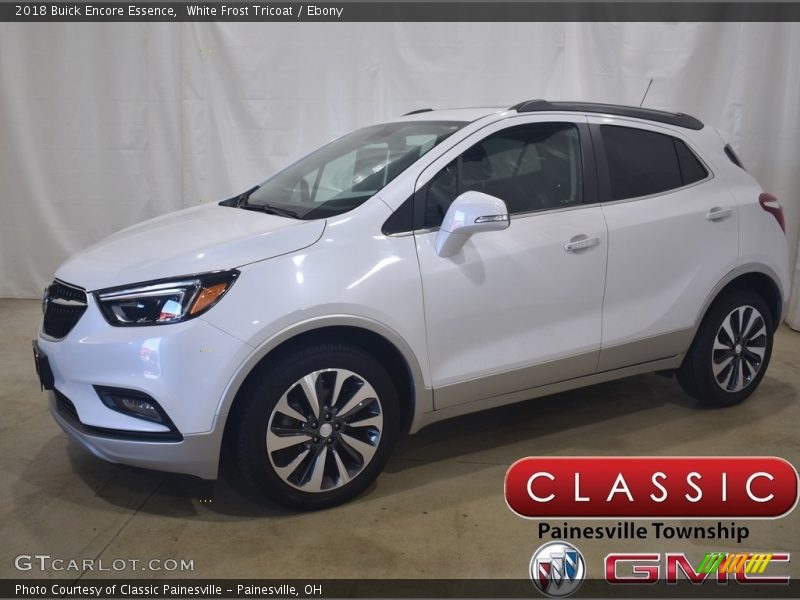 White Frost Tricoat / Ebony 2018 Buick Encore Essence