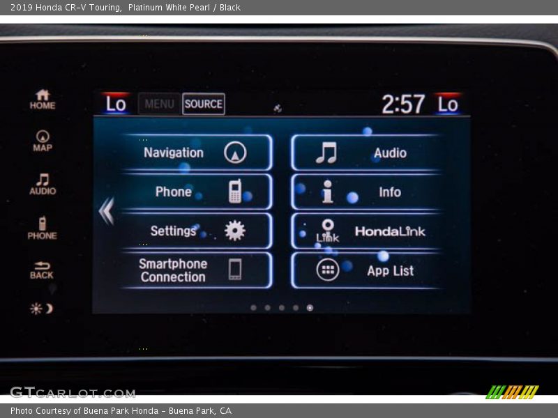 Platinum White Pearl / Black 2019 Honda CR-V Touring