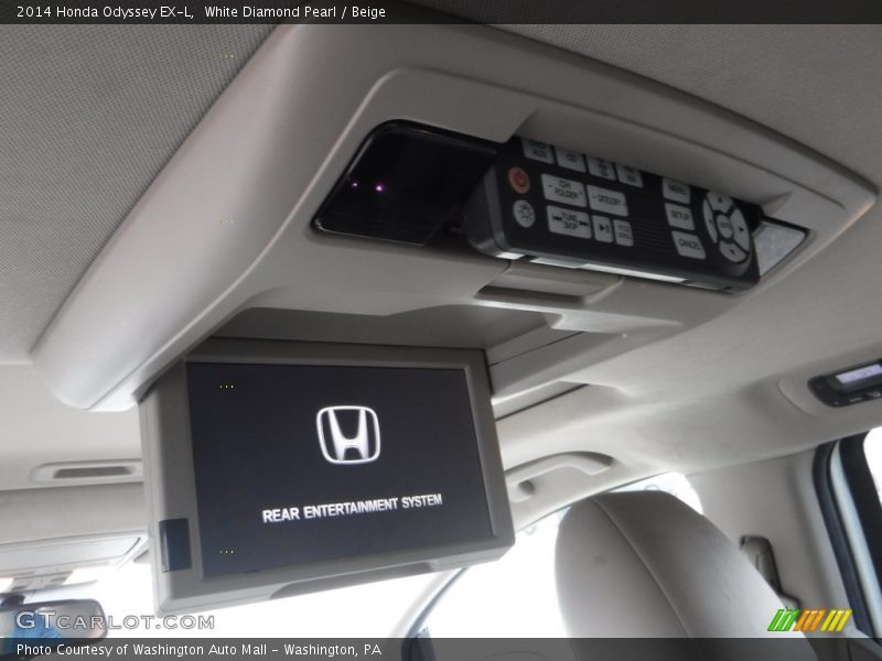 White Diamond Pearl / Beige 2014 Honda Odyssey EX-L