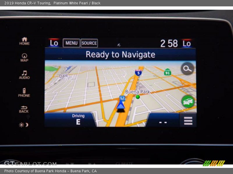 Platinum White Pearl / Black 2019 Honda CR-V Touring