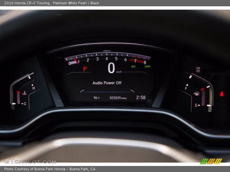 Platinum White Pearl / Black 2019 Honda CR-V Touring