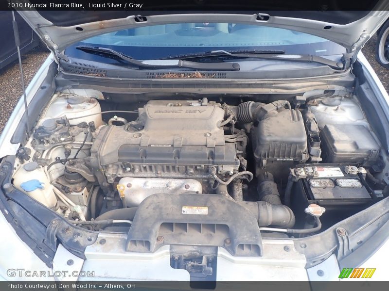 Liquid Silver / Gray 2010 Hyundai Elantra Blue