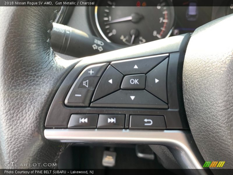 Gun Metallic / Charcoal 2018 Nissan Rogue SV AWD