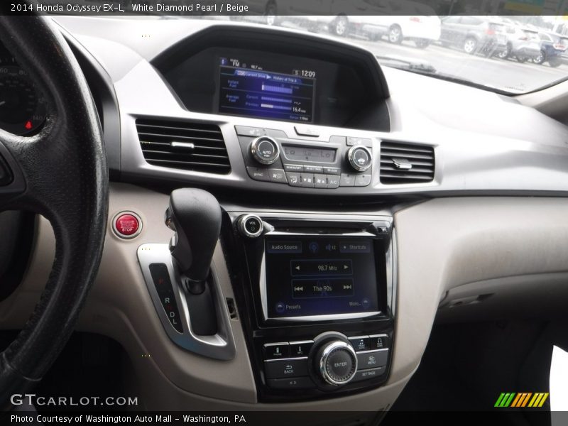 White Diamond Pearl / Beige 2014 Honda Odyssey EX-L