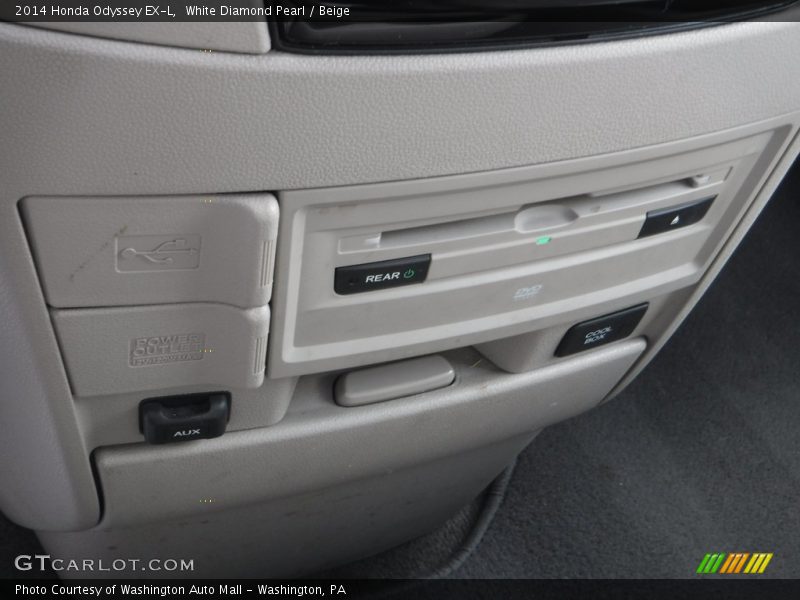 White Diamond Pearl / Beige 2014 Honda Odyssey EX-L