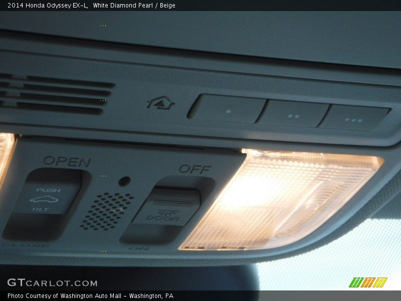 White Diamond Pearl / Beige 2014 Honda Odyssey EX-L