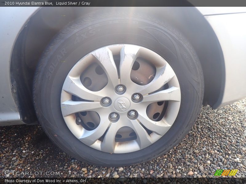 Liquid Silver / Gray 2010 Hyundai Elantra Blue