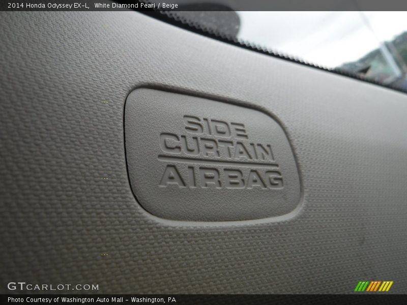 White Diamond Pearl / Beige 2014 Honda Odyssey EX-L