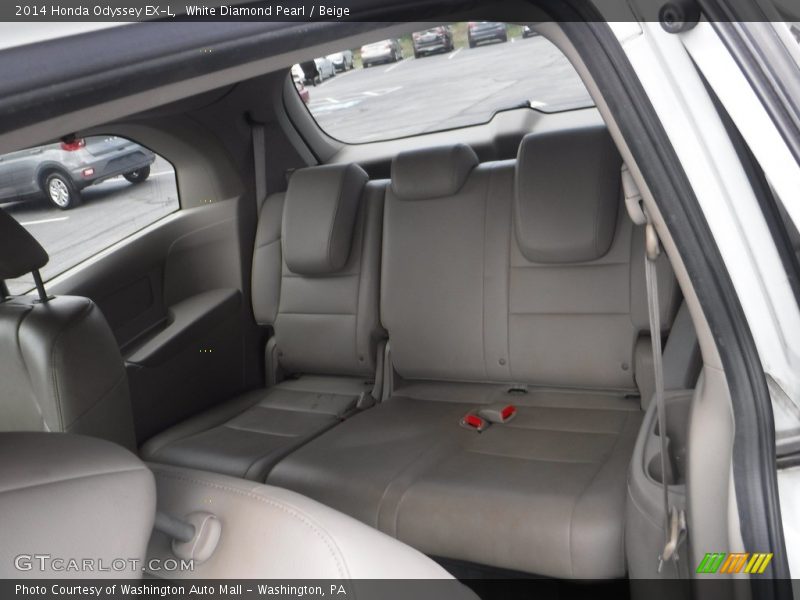 White Diamond Pearl / Beige 2014 Honda Odyssey EX-L