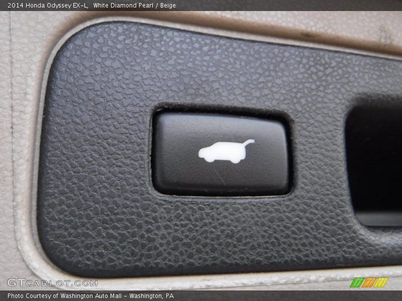 White Diamond Pearl / Beige 2014 Honda Odyssey EX-L