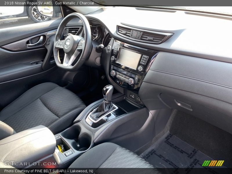 Gun Metallic / Charcoal 2018 Nissan Rogue SV AWD