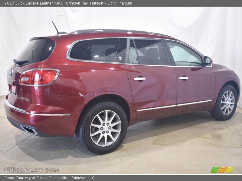 Crimson Red Tintcoat / Light Titanium 2017 Buick Enclave Leather AWD