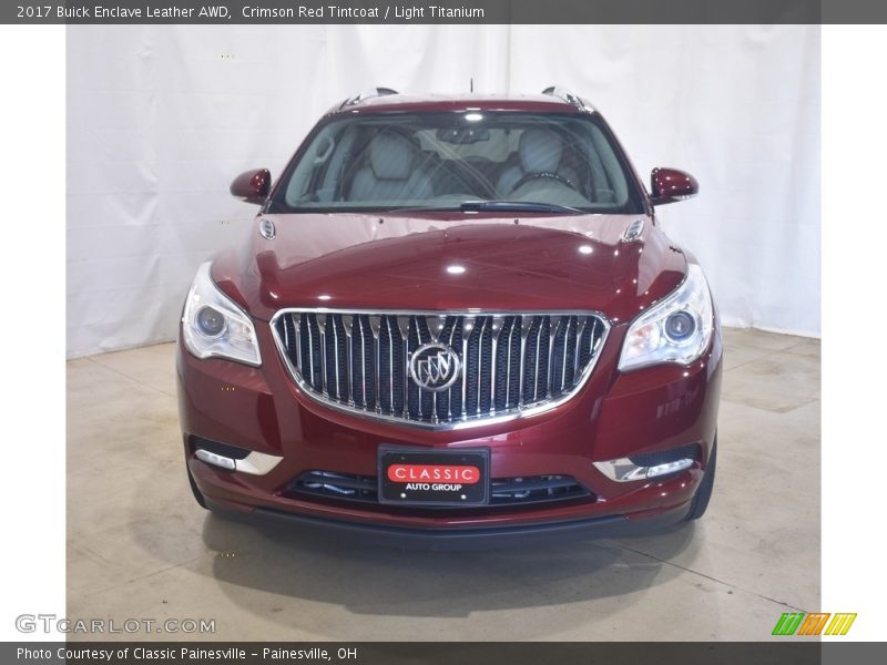 Crimson Red Tintcoat / Light Titanium 2017 Buick Enclave Leather AWD