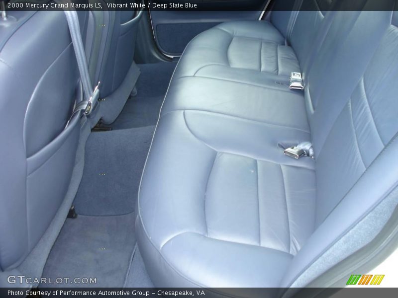 Vibrant White / Deep Slate Blue 2000 Mercury Grand Marquis LS