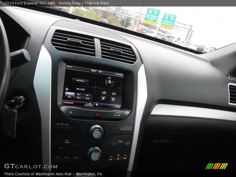 Sterling Gray / Charcoal Black 2014 Ford Explorer XLT 4WD