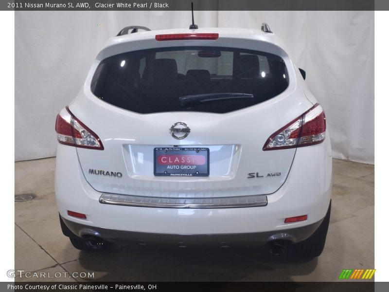 Glacier White Pearl / Black 2011 Nissan Murano SL AWD