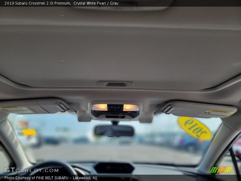 Crystal White Pearl / Gray 2019 Subaru Crosstrek 2.0i Premium