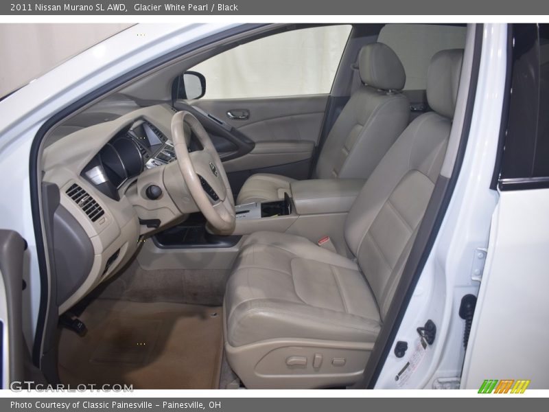 Glacier White Pearl / Black 2011 Nissan Murano SL AWD