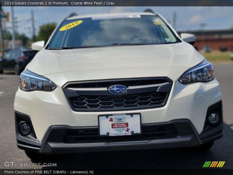 Crystal White Pearl / Gray 2019 Subaru Crosstrek 2.0i Premium