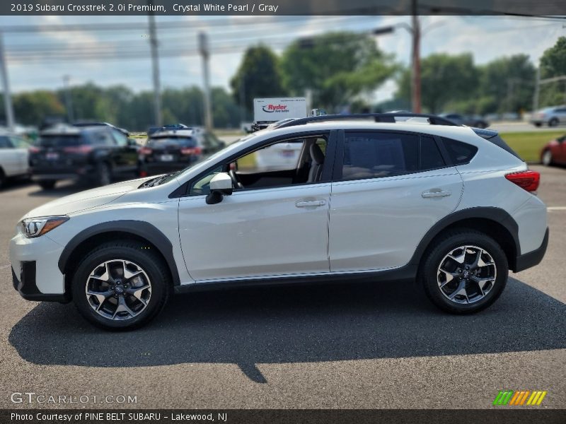 Crystal White Pearl / Gray 2019 Subaru Crosstrek 2.0i Premium