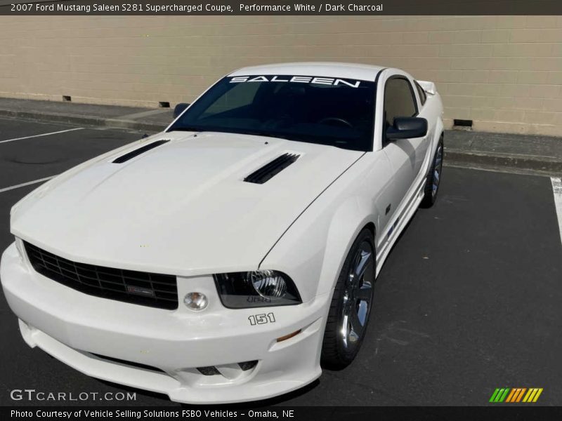 Performance White / Dark Charcoal 2007 Ford Mustang Saleen S281 Supercharged Coupe