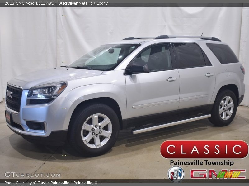 Quicksilver Metallic / Ebony 2013 GMC Acadia SLE AWD