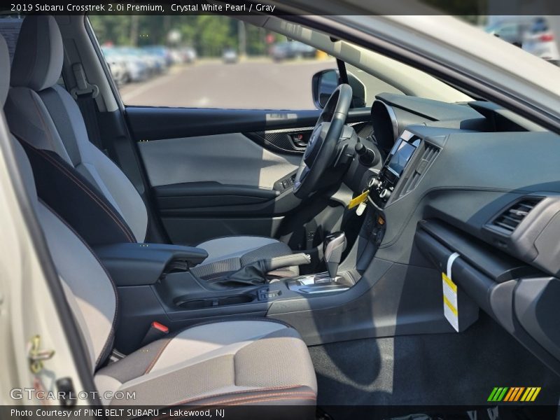 Crystal White Pearl / Gray 2019 Subaru Crosstrek 2.0i Premium