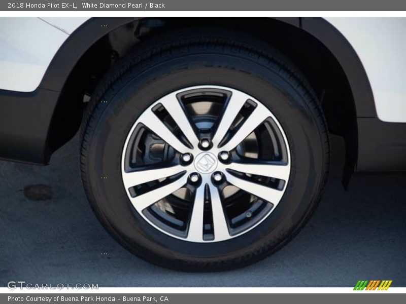White Diamond Pearl / Black 2018 Honda Pilot EX-L
