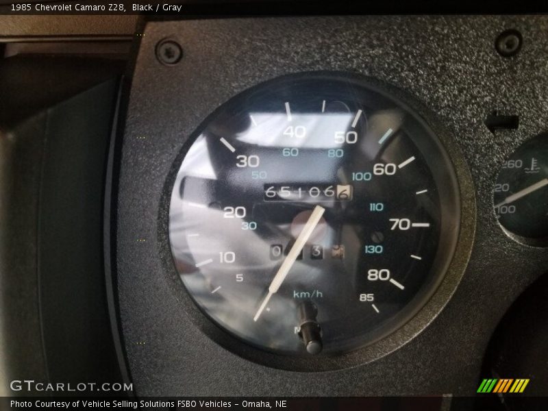 Black / Gray 1985 Chevrolet Camaro Z28