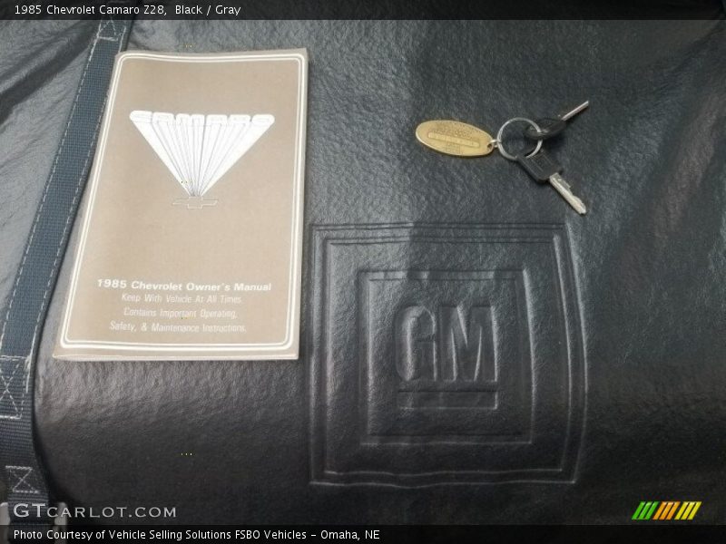 Black / Gray 1985 Chevrolet Camaro Z28