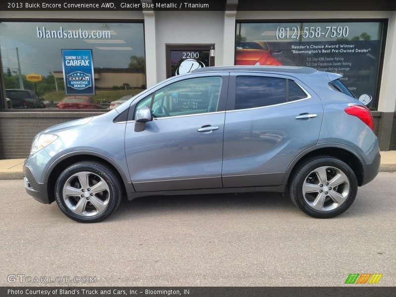 Glacier Blue Metallic / Titanium 2013 Buick Encore Convenience AWD