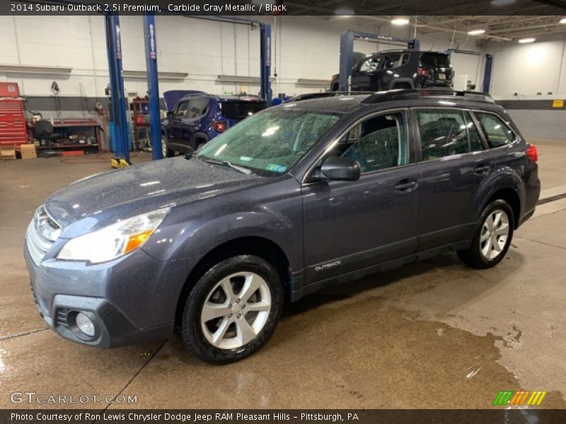 Carbide Gray Metallic / Black 2014 Subaru Outback 2.5i Premium