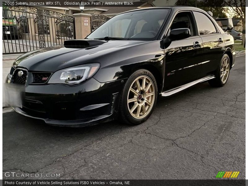 Obsidian Black Pearl / Anthracite Black 2006 Subaru Impreza WRX STi