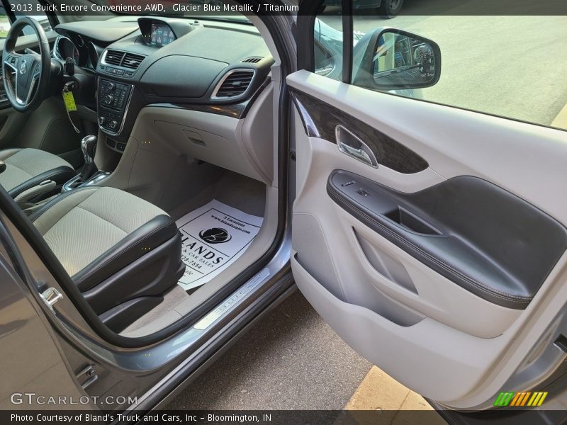 Glacier Blue Metallic / Titanium 2013 Buick Encore Convenience AWD