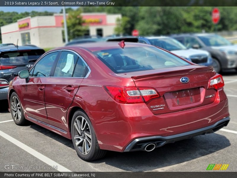Crimson Red / Two-Tone Gray 2019 Subaru Legacy 2.5i Sport