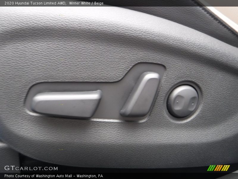 Winter White / Beige 2020 Hyundai Tucson Limited AWD