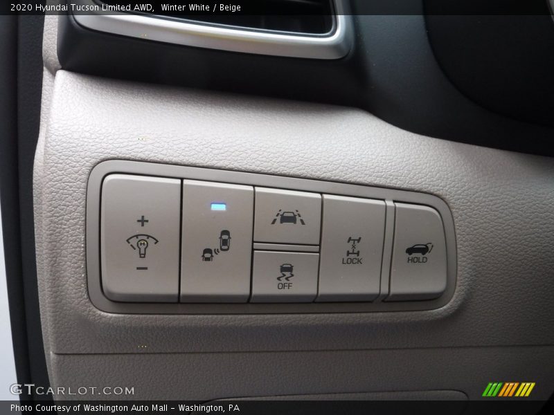 Winter White / Beige 2020 Hyundai Tucson Limited AWD