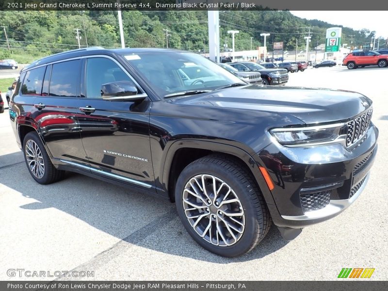 Diamond Black Crystal Pearl / Black 2021 Jeep Grand Cherokee L Summit Reserve 4x4