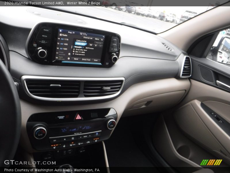 Winter White / Beige 2020 Hyundai Tucson Limited AWD