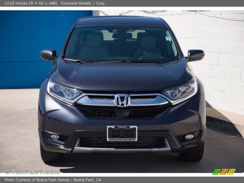 Gunmetal Metallic / Gray 2018 Honda CR-V EX-L AWD