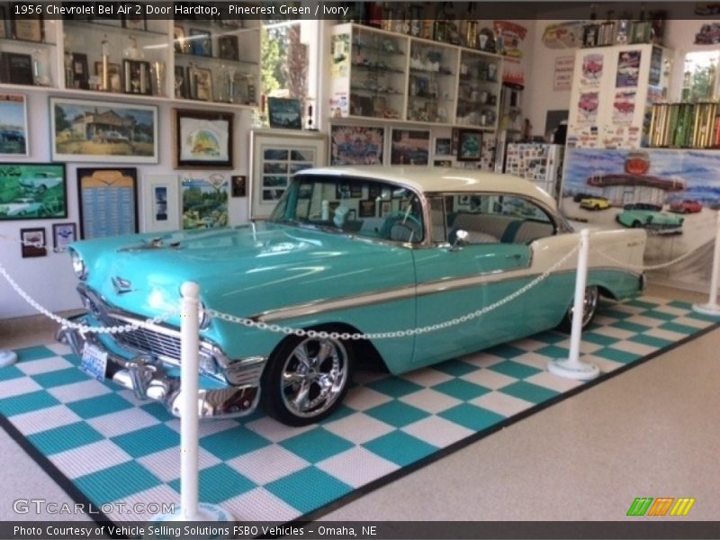 Pinecrest Green / Ivory 1956 Chevrolet Bel Air 2 Door Hardtop