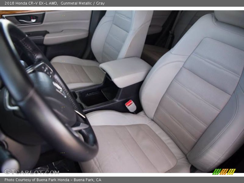 Gunmetal Metallic / Gray 2018 Honda CR-V EX-L AWD