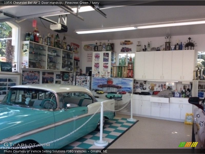 Pinecrest Green / Ivory 1956 Chevrolet Bel Air 2 Door Hardtop